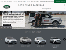 Tablet Screenshot of carlsbadlandrover.com